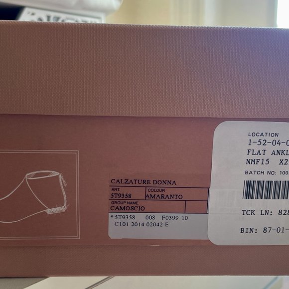 Miu Miu Burgundy Suede Ankle Boot with Jeweled Heel - Picture 10 of 10